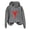 Grey, variant on MuXiKeJi Clothes Hoodies For Women Lobster Drawstring Pocket Hoodie Fall Long Sleeve Hooded Sweatshirt Holiday Activewear
