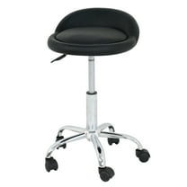 ZENY 360-Degree Swivel & Adjustable Height Indoor Spa Stool Bar Stool, Black