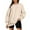 Beige, variant on Blczomt Crewneck Sweatshirt Women Solid Color Fall Winter Beige Sweatshirts Plain Long Sleeve Casual Tunic Womens Winter Tops