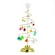 thumbnail image 2 of Regalo de decoraciones navideñas, árbol de hierro forjado galvanizado, cristal luminoso LED, adorno de luz nocturna para árbol de Navidad, 2 of 4