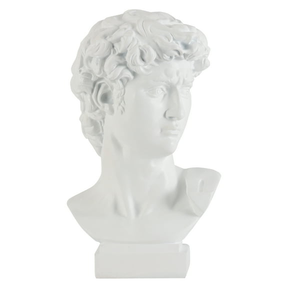 Home Decor Collection Sterling & Noble Home White Decorative Tabletop Resin Bust Figurine