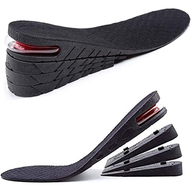 Plantillas para aumentar la altura Air Taller Cushion Plantillas para zapatos 4 capas Inserto en el talón para hombres 4 capas