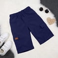 thumbnail image 6 of Rggeeun Baby Boys Shorts Solid Color Cargo Elastic Waist With Flap Pockets Loose Fit Knee Length For Summer Holiday Fashion Bottoms,Blue,15-16 Years, 6 of 8