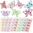 thumbnail image 1 of 40 Pieces Butterfly Rhinestone Stickers Gem Self Adhesive Stickers Butterfly Diamond Stickers Butterfly Crystal Gems Sticker for DIY Craft, Cell Phones, Books, Cups, Photo Album Decorations, 1 of 7