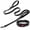 Black, variant on JoyPetto 6FT Dog Leash & Reflective Collar Set, Adjustable 14''-18.5'' Neck Size for Medium Large Dogs, Orange