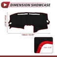 thumbnail image 4 of Unique Bargains Dashboard Dash Cover for Nissan-Altima 2007-2012 Interior Dashboard Mat Suede Silicone Red, 4 of 6