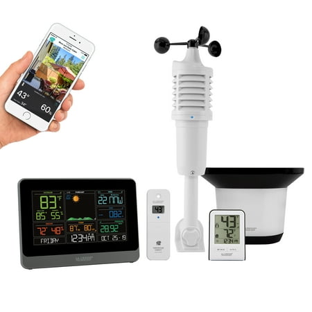 La Crosse Technology C83100 WiFi Professional Weather Center with Remote (Best Home Weather Station Wifi)