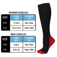 thumbnail image 2 of PENGXIANG  1pair Chaussettes de Compression de Sport Nylon Bas de Sport Unisexe (Gradient Nu S / M), 2 of 6