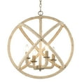 thumbnail image 4 of Marina 4-Light Chandelier in Natural White, 4 of 6