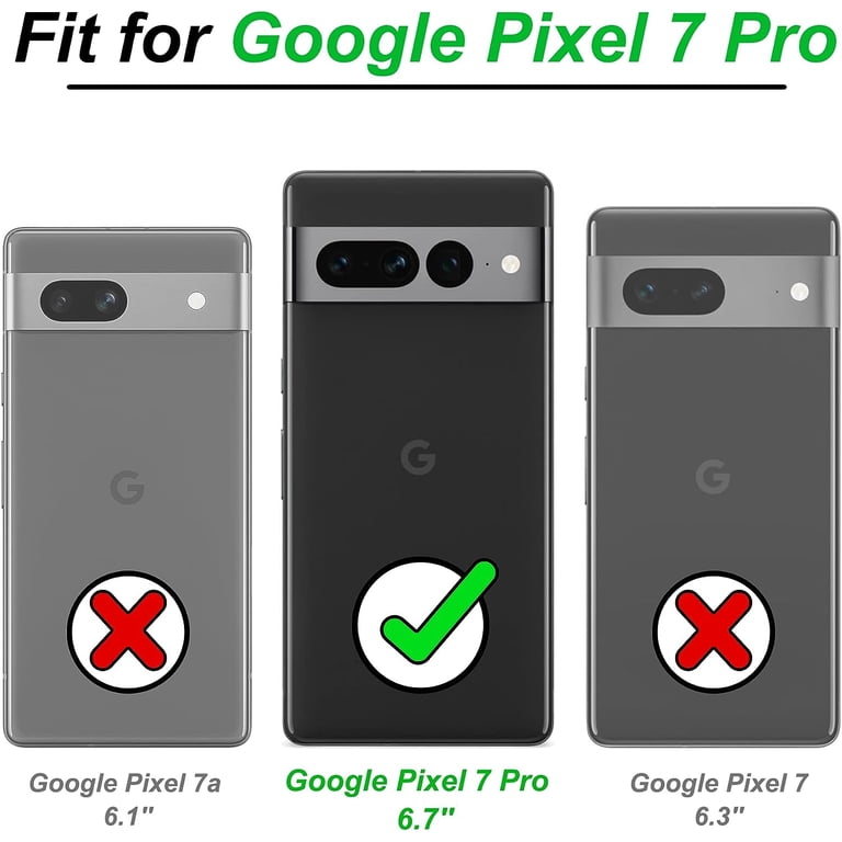 Saiboro per Cover Pixel 7 con Supporto (6,3 Pollici), Custodia Pixel 7 con Staffa e Protezione per Fotocamera, Custodia Protettiva Antiurto per Esterno - Argento