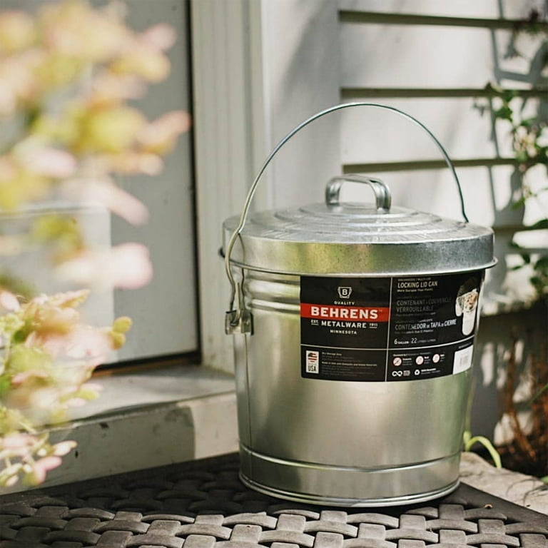 6 gallon stainless steel bucket with lid deals