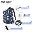 thumbnail image 4 of Lsque Funny Chicken Pattern Canvas Daypack, Durable Backpack, High-quality Versatile Backpack,Vintage Compact Backpack-Medium, 4 of 6