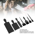 thumbnail image 3 of Hair Highlighting Board and Brush Set Professional Hair Dye Tools, ABS Material, 3pcs Highlight Paddle, 4pcs Color Applying Brush, Easy to Use, for Salon, 3 of 7