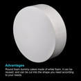 thumbnail image 3 of Uxcell Round Foam Cake Dummy 4 Inch x 16 Inch Circle Dummy Cake Set for Wedding Cakes, Birthday Cakes, Crafts 1 Pack, 3 of 4