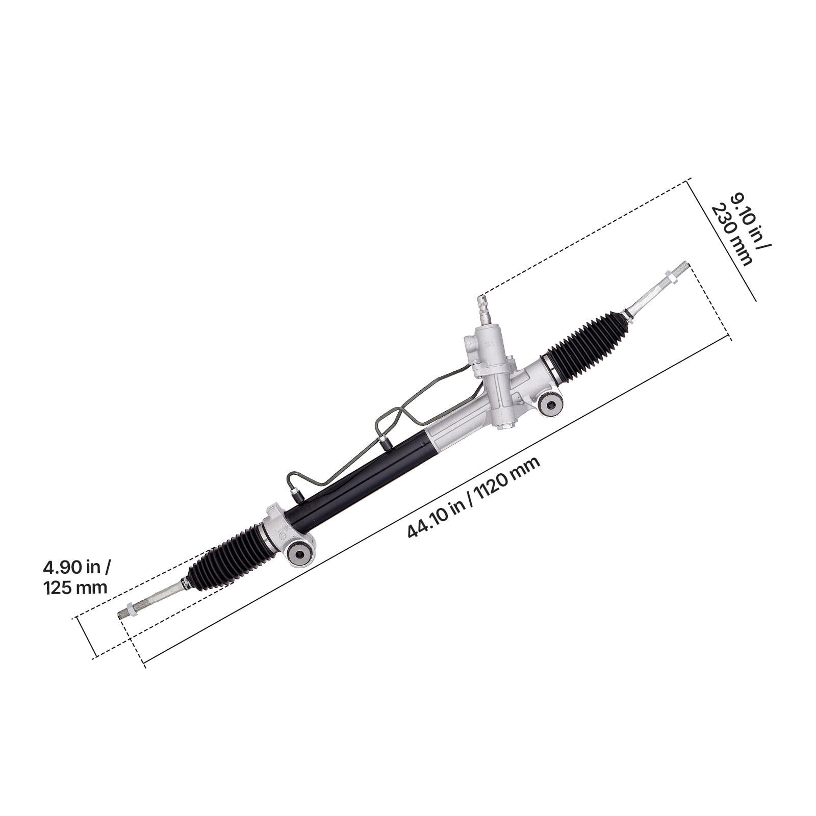 KFFKFF Hydraulic Power Steering Rack and Pinion, Fits 2004-2006
