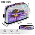 thumbnail image 5 of ALAZA Cute Bee on Flowers Pencil Case Pen Pouch Bag Large Capacity Organizer, 5 of 8
