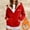 Red, variant on Abomasnow Women's Zip Up Hoodies Long Sleeve Sherpa Lined Hooded Sweatshirts Fall Winter Thick Warm Outerwear with Pockets