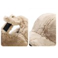 thumbnail image 6 of D-GROEE Peaked Fluffy Baseball with Wide Brim Solid Color Uv-proof Sun Protection Peaked Hat for Women, 6 of 7