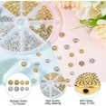 thumbnail image 5 of 140 Pcs 4 Styles Tibetan Style Alloy Beads Flat Round Beads Vintage Circle Bead Loose Spacer Beads for Jewelry Necklace Making Craft Supplies (Antique Silver Antique Gold), 5 of 7