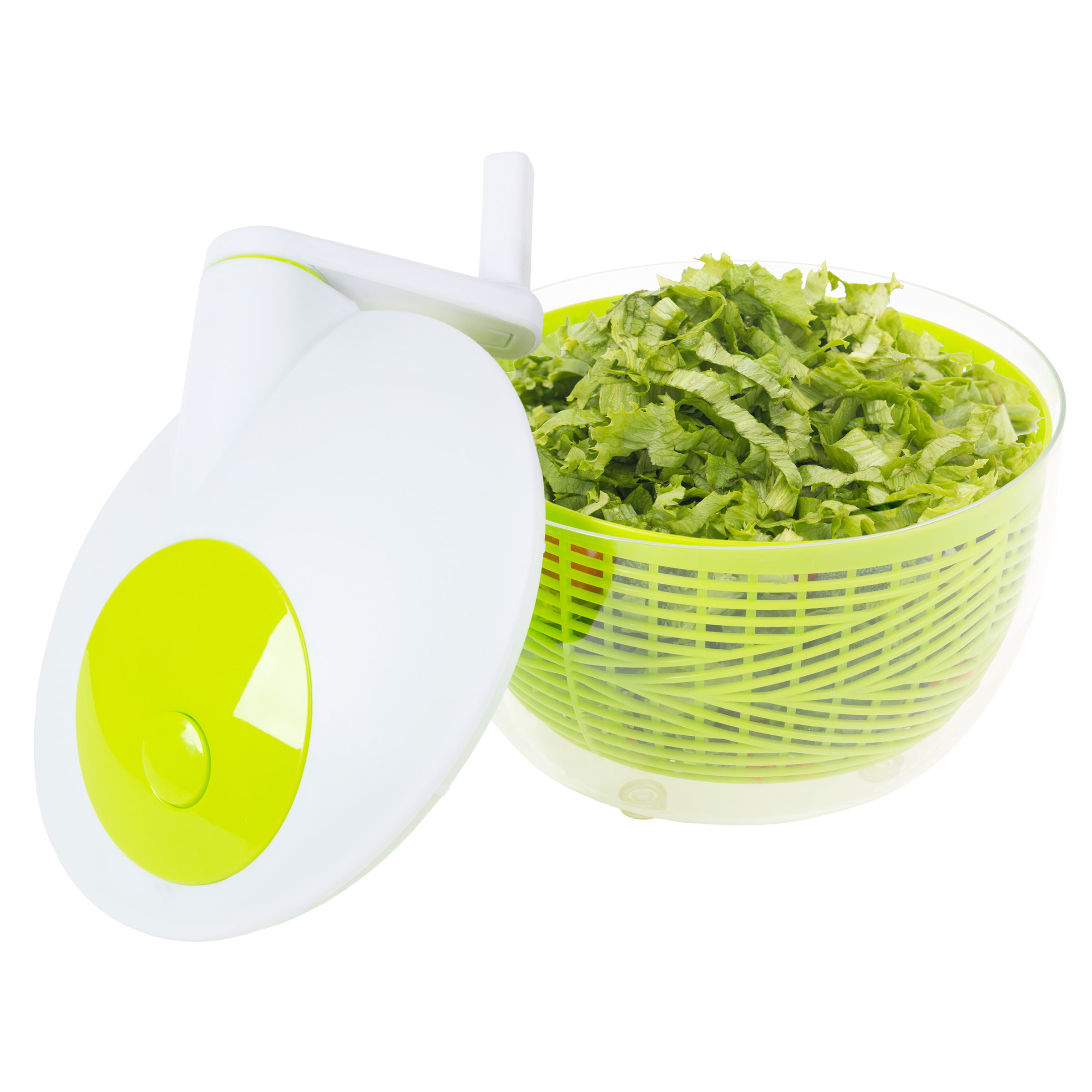 Starfrit Salad Spinner Salad Spinner Serving Dishwasher Safe GreenWhite -  Office Depot