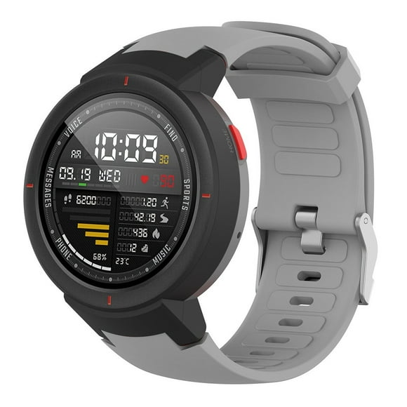 Watch Bands Watch Strap Screen Protector Silicone Watch Band Strap Case for Huami Amazfit Verge With Screen Protector