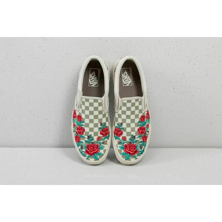 Vans slip on top dx rose embroidery