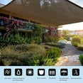 thumbnail image 3 of 1pc Brown Sunshade Net, 90% UV Block Polyester Fabric, 81-90% Shading Rate, Durable Plastic Material, Ideal for Garden Terraces, Greenhouses, Outdoor Pavilions, Dog Houses, Chicken Coops, 3 of 9