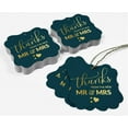 thumbnail image 5 of Inkdotpot Pack Of 100 Thanks From The New Wedding Paper Tags DIY Craft Bracket Shape Real Gold Foil Hang Tags, 5 of 7