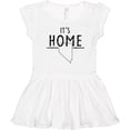 thumbnail image 3 of Inktastic It's Home- State of Nevada Outline Distressed Text Girls Toddler Dress, 3 of 5