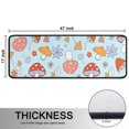 thumbnail image 5 of Kitchen Rugs Sets Of 2,Red Mushroom Flower Light Pattern Anti Fatigue Kitchen Mat Rugs Non Slip Washable,Decorative Kitchen Floor Mats for Kitchen,Sink,Laundry,17"x47"+17"x47", 5 of 5