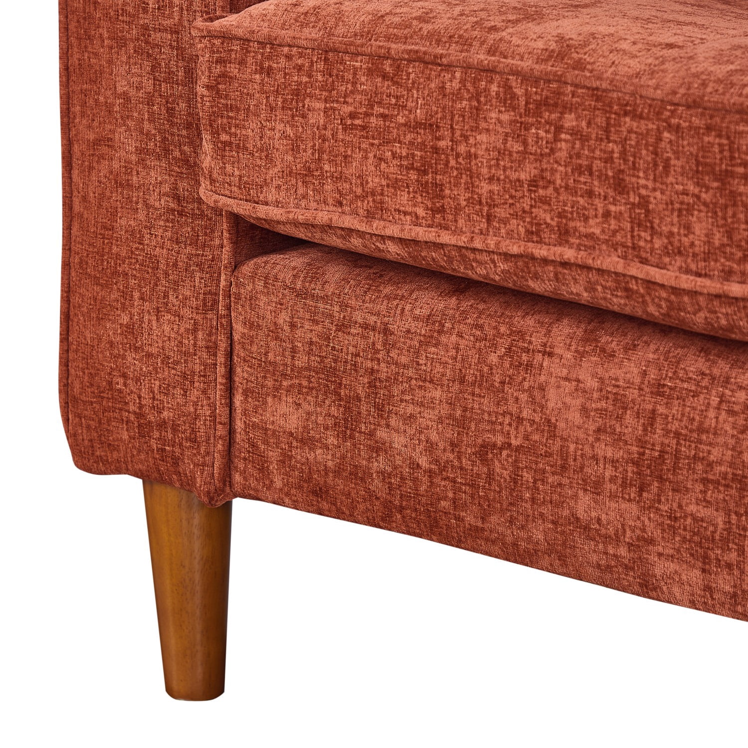 Gewnee Loveseat Sofa, 82.6"Mid Century Modern Couches for Living Room, Small Couches for Small Spaces Love Seat Sofa Couches with Wooden Legs, Bedroom Small Couch