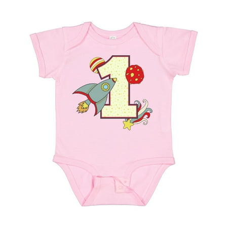 

Inktastic 1st Birthday Outer Space Theme Gift Baby Boy or Baby Girl Bodysuit