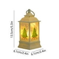 thumbnail image 3 of Lighted Christmas Decor Christmas Lanterns Decorative Battery Include Clear LED Lights Hanging Lantern Vintage Lantern Ornament For Xmas Party Home Candlestick Decor Lights, 3 of 7