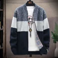 thumbnail image 3 of Cárdigan de punto para hombre, suéter grueso de moda coreana para otoño e invierno, jerséis Harajuku de alta calidad, ropa popular, abrigos, 3 of 5