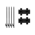 thumbnail image 3 of SunniMix Awning Rod Holder Tarp Pole Holder Bracket Portable Camping Tent Pole Holder 2 Rod Holder 4 Nails, 3 of 8