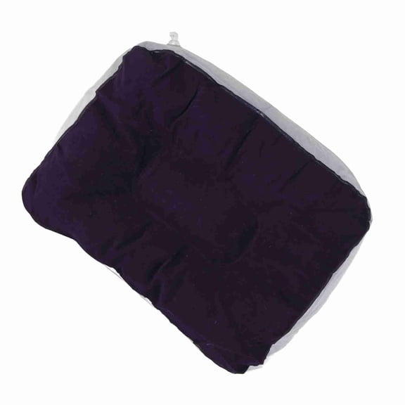 Brynna Foot Rest Pillow Recliner CushionInflatable Flocking Travel Foot Rest Soft Pillow For Relaxation Anywhere Gray Blue