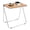Brown, variant on Foldable Acrylic Table Modern Small Laptop Desk TV Tray Table Furniture Space-Saving