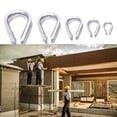 thumbnail image 2 of 304 Stainless Steel Sleeve Ring Chicken Heart Ring Steel Wire Rope Rigging, 2 of 7