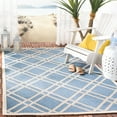 thumbnail image 3 of Safavieh Courtyard Jasper Geometric Indoor/Outdoor Area Rug, Blue/Beige, 6'7" x 9'6", 3 of 12