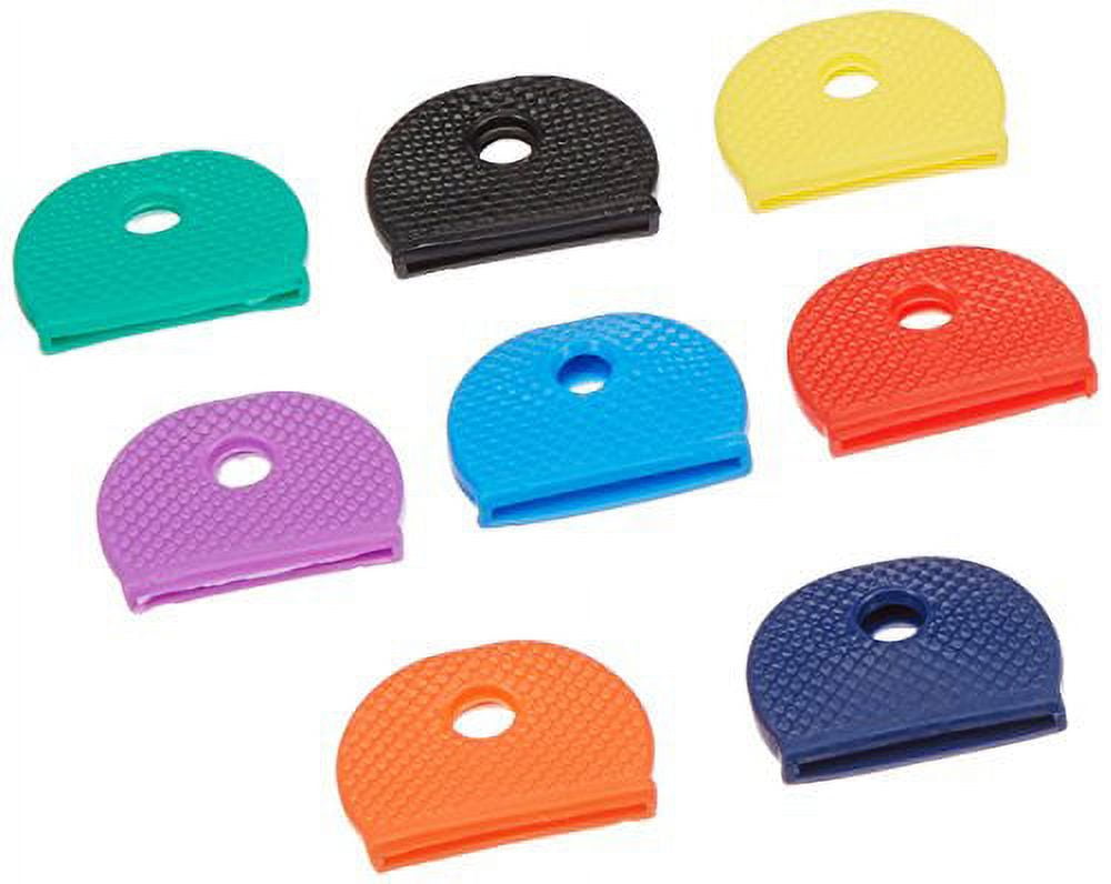 Lucky Line Vinyl Key Identifier Cap, Assorted Colors (200-Pack) 16500