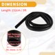 thumbnail image 5 of Ofertas Únicas 1pc Manguera de Silicona Universal de Vacío de 130PSI de Presión Máxima Línea de Vacío Automotriz Alta Temperatura Silicona Negra 5FT 2mm de Grosor 5/8" 16mm ID, 5 of 8