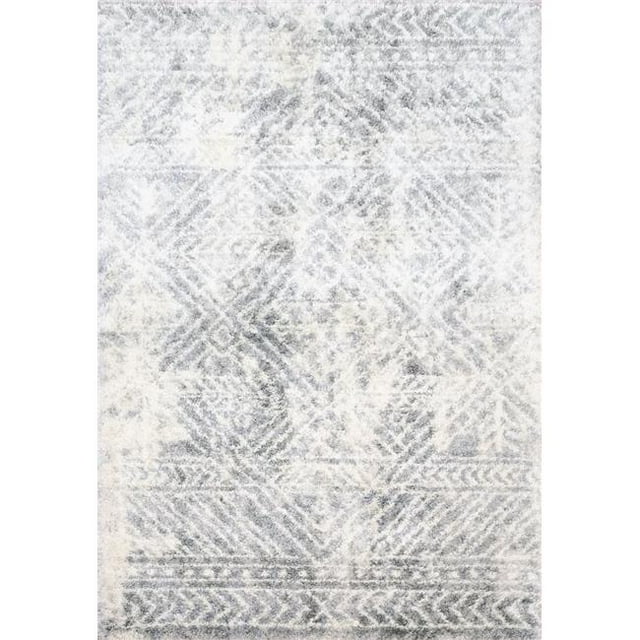 Dynamic Rugs RV693545190 5 ft. 3 in. x 7 ft. 7 in. Reverie 3545 Rectangle Contemporary Area Rug - 190 Cream & Grey
