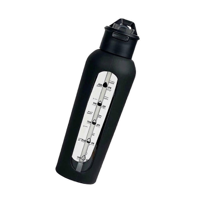 Glass Water Bottle Drinking Bottle Portable Water Jug for Outdoor Sports Fishing