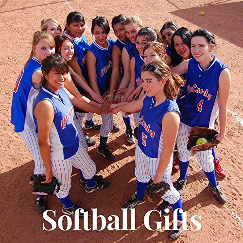 Softball Gift Bundle, Softball She Believed She Could, So She Did Keychain, Softball Scrunchie and Drawstring Bag Gift Set, Girls Softball Accessories For Softball Players and Teams