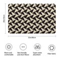 thumbnail image 2 of Black Beige Chevron Pattern Bathroom Rugs Mat,Non Slip Microfiber Bathroom Rug,Rubber Backing,Soft Bathroom Mats for Bathroom Floor,Tub and Shower,20x32in(50x80cm), 2 of 3