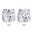 thumbnail image 5 of Picia Lavender Bicycle Pattern Women's 2 in 1 Athletic Running Shorts High Waisted Workout Casual Gym Sweat Shorts with Comfy Liner Zipper Pockets-Small, 5 of 9