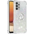 thumbnail image 3 of Samsung Galaxy A32 4G(Not 5G) Case,Creativity Clear Quicksand Glitter Flowing Liquid Floating Soft TPU Case w/Stand Bling Diamond Sparkle Phone Cover for Samsung Galaxy A32 4G  Colorful, 3 of 14