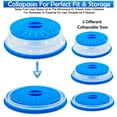 thumbnail image 3 of Microwave Anti Splatter Guard Cover - Collapsible Lid for Food Protection and Easy Storage - BPA-Free, Dishwasher Safe, Heat-Resistant, Transparent, Fits Most Microwave Sizes (Gray), 3 of 7