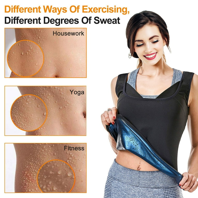 Women's heat trapping 2025 sweat shaper vest