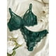 thumbnail image 2 of Lencería y ropa interior para mujer, sujetador con aros y tirantes de encaje elegante con pestañas y bragas brasileñas, estilo victoria, 2 of 5